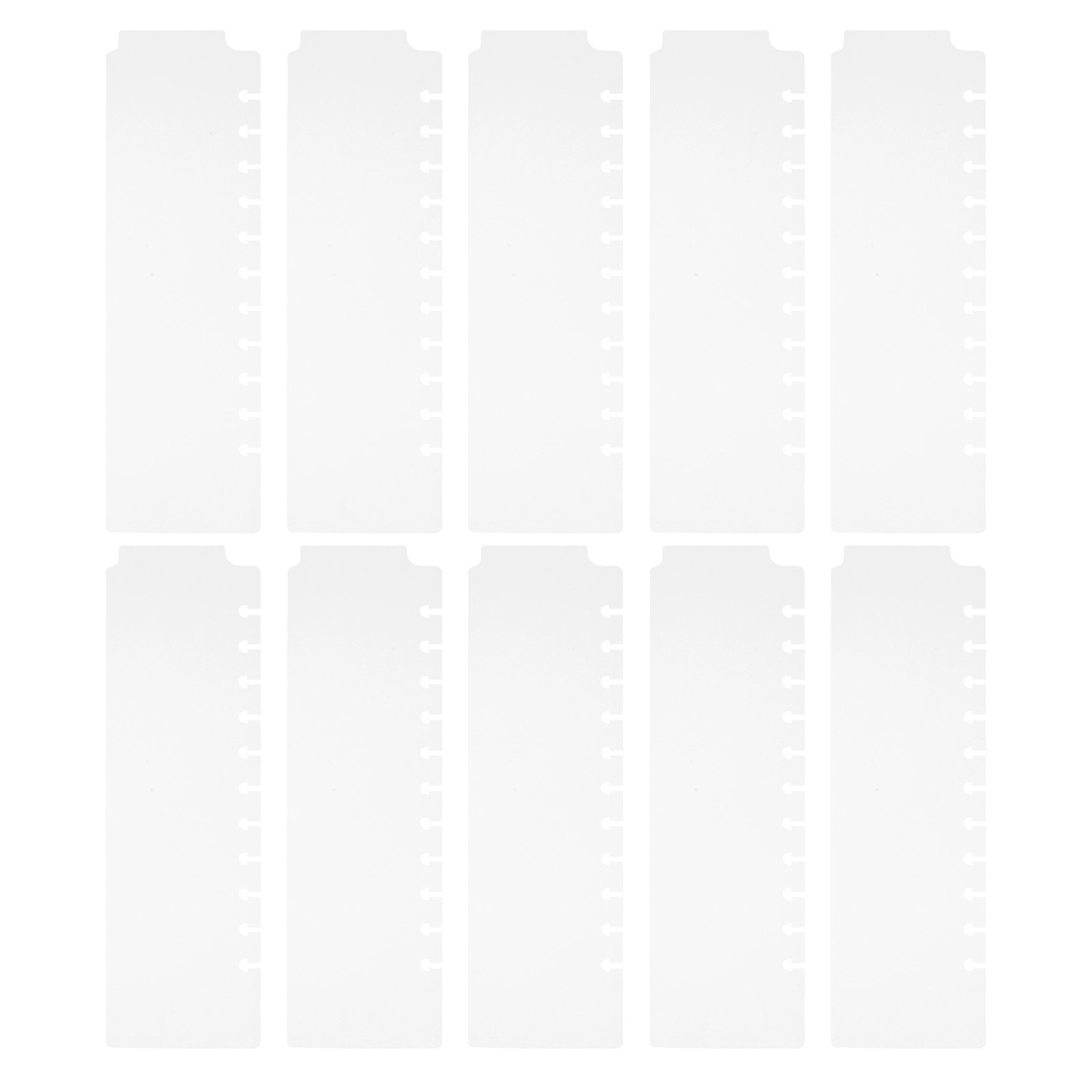 Index Tab Divider - 10 قطع فواصل أوراق قابلة للكتابة،