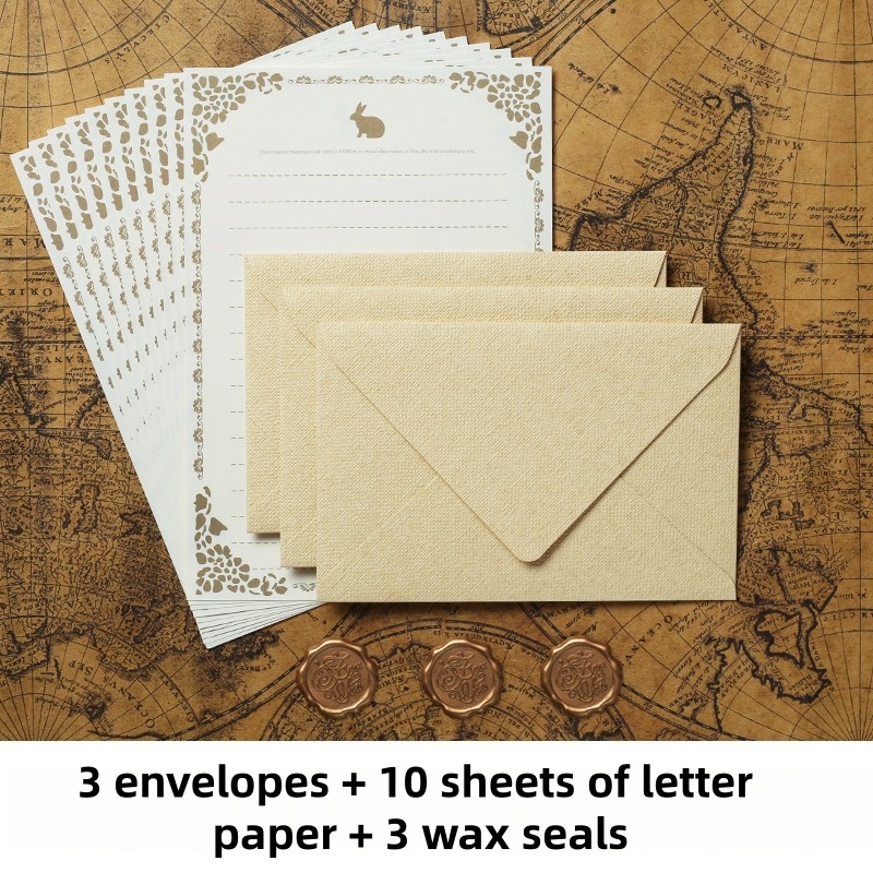 Wax Seal Stamp Kit - مجموعة دعوات زفاف فاخرة من 16