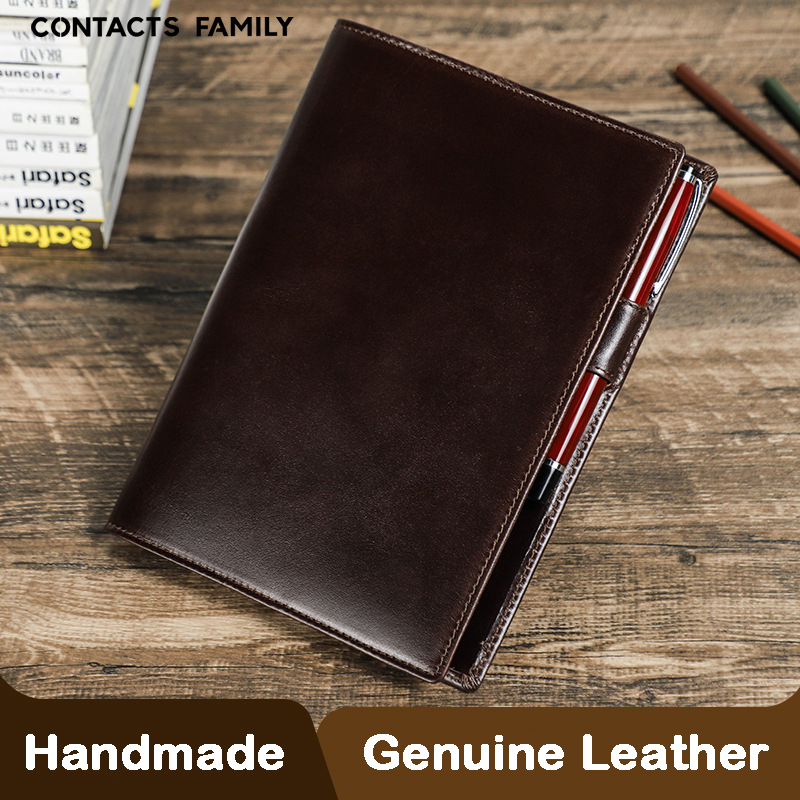 Stationery Supplies Business - كمبيوتر محمول A5 من الجلد الطبيعي