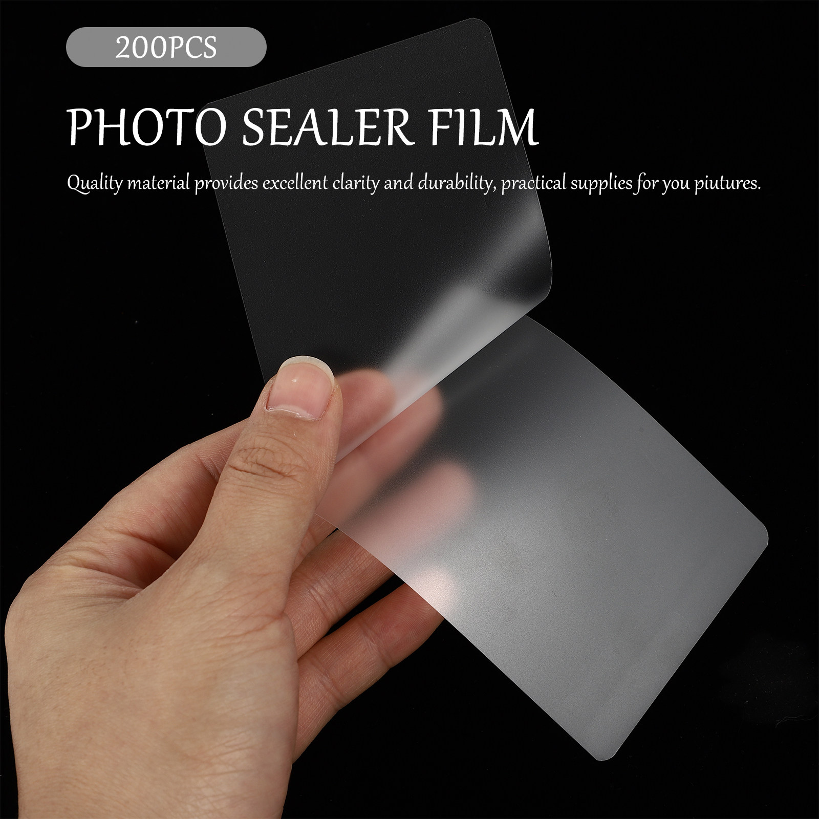 Document Laminator Pouch - 200 قطعة من أوراق التغليف، غشاء