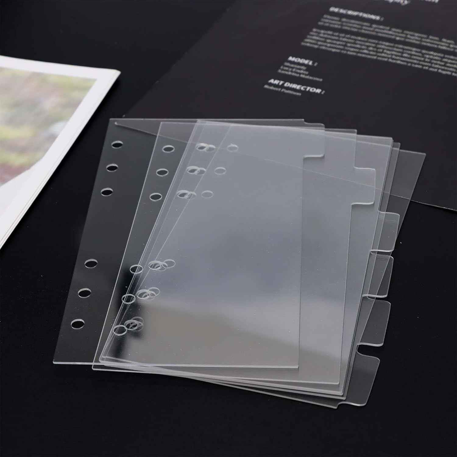 Index Tab Divider - فواصل مجلدات A5/A6/A7، حشوات مخططات، 6