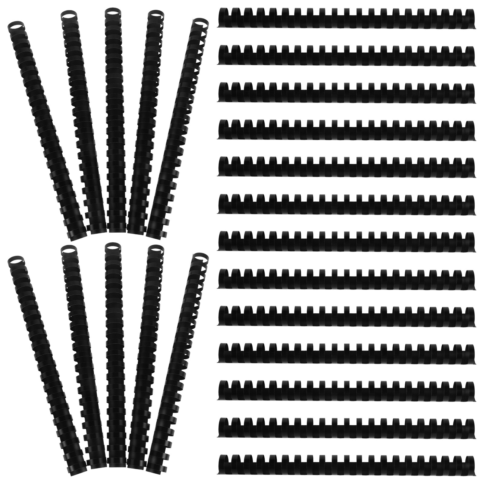 Binding Comb Plastic - 50 قطعة من مشابك التجليد البلاستيكية