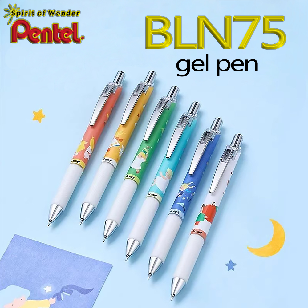 Pentel Pen Energel - قلم واحد مع 3 خراطيش، أقلام