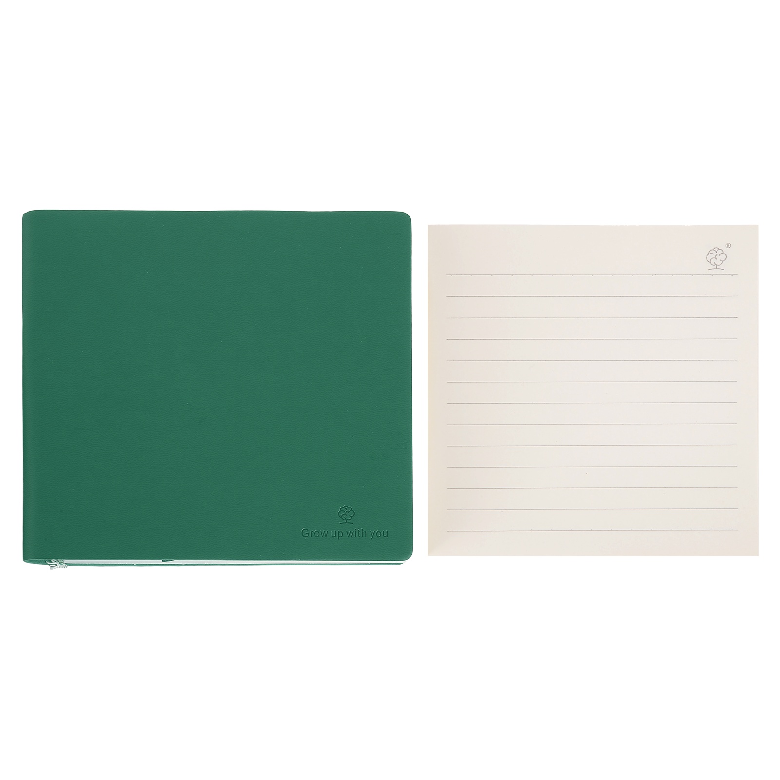 Journal Leather Hardcover - دفتر ملاحظات مربع بغلاف صلب 6