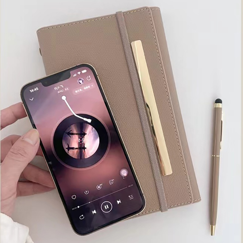 Journal Leather Hardcover - A6 غلاف فني دفتر يوميات أوراق