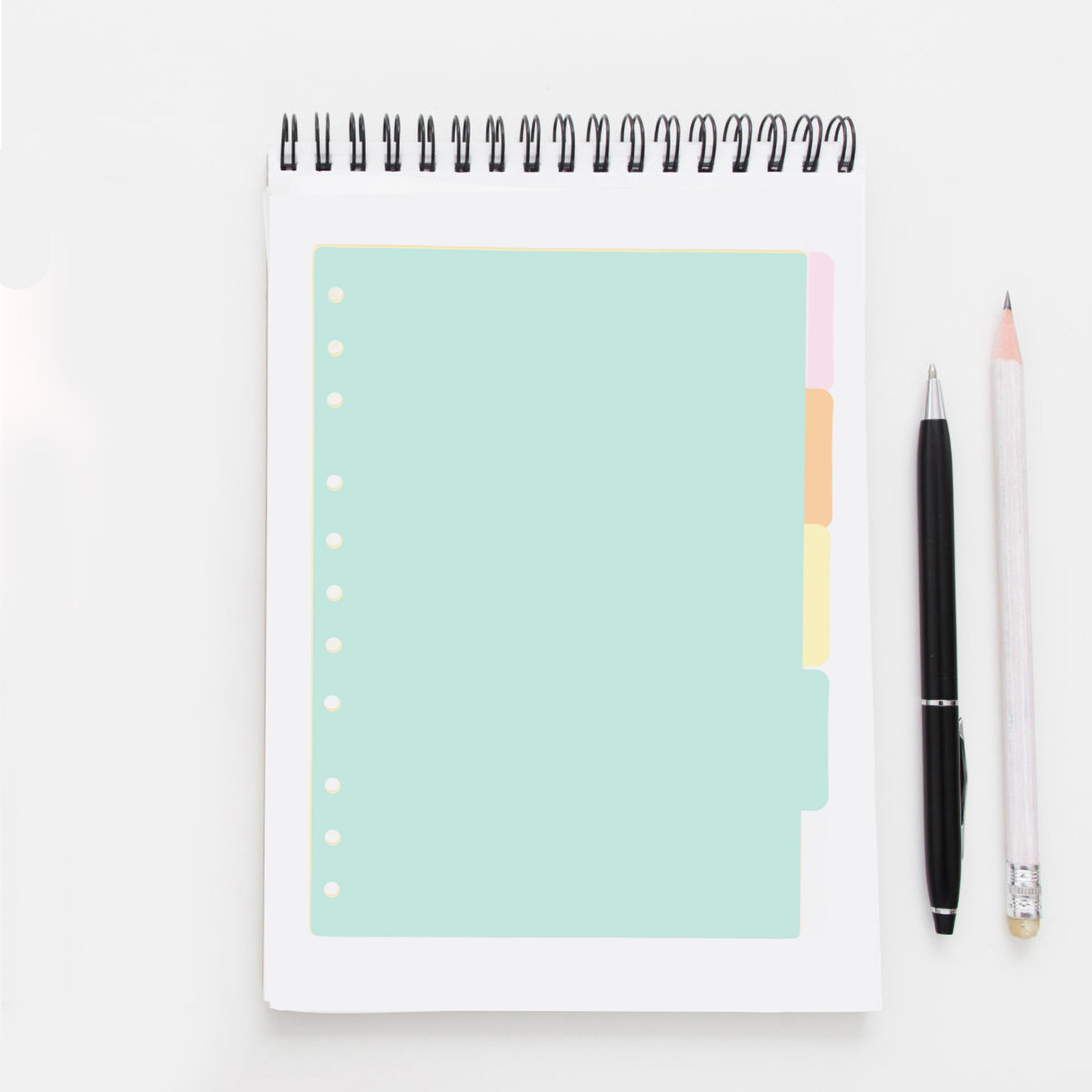 Index Tab Divider - 5 قطع فواصل بلاستيكية للمجلدات بحجم