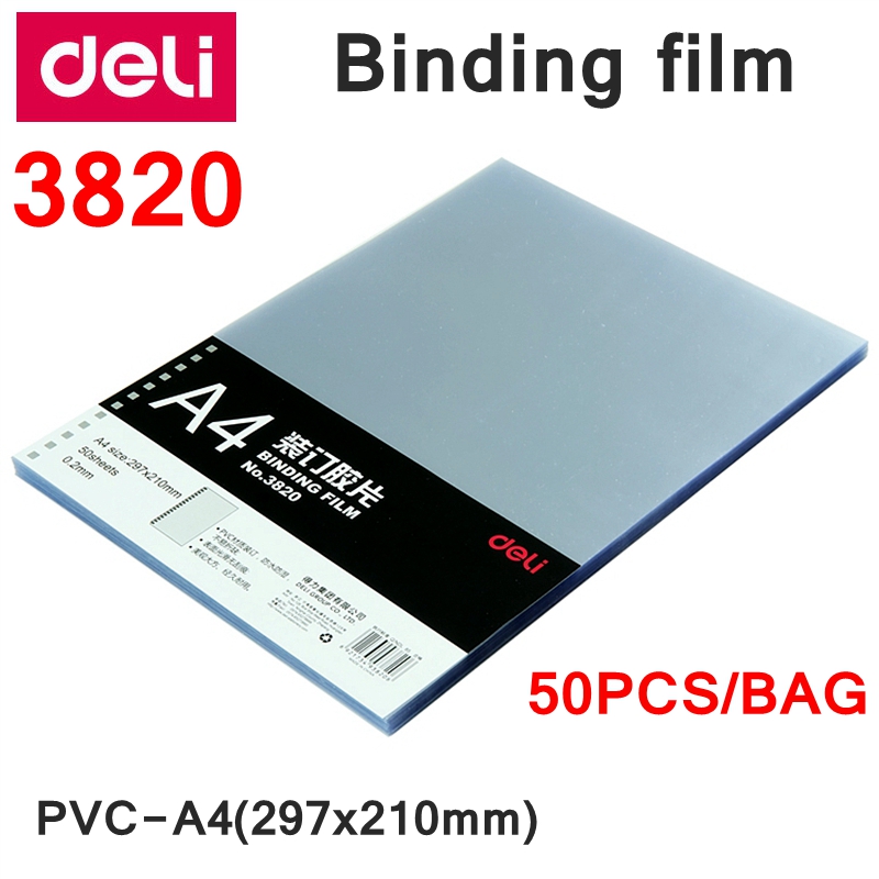 Binding Comb Plastic - 50 قطعة من أغلفة التدبيس الشفافة