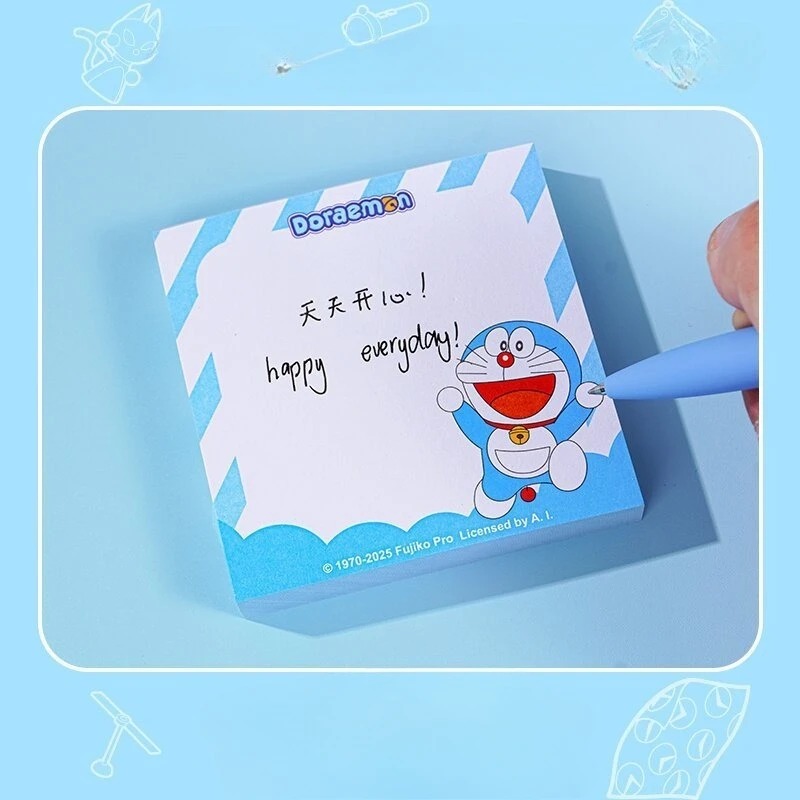 4 قطع من ملاحظات دورايمون اللا - مراجعة Memo Pad Sticky وسعره