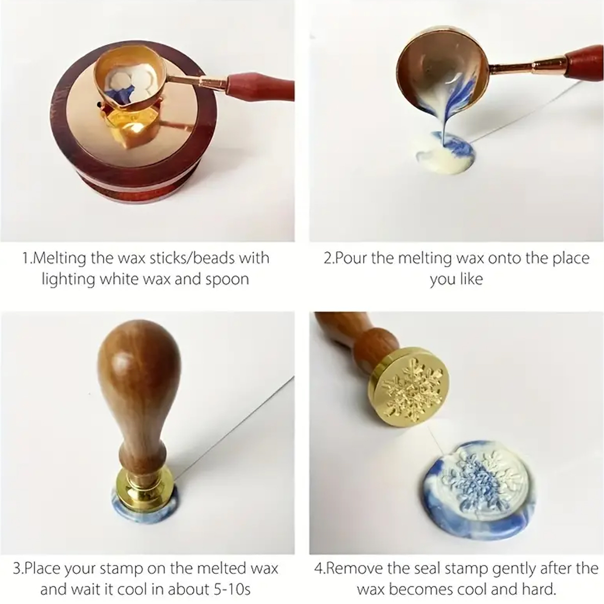 طقم ختم شمعي لختم الحروف والطو - مراجعة Wax Seal Stamp Kit وسعره