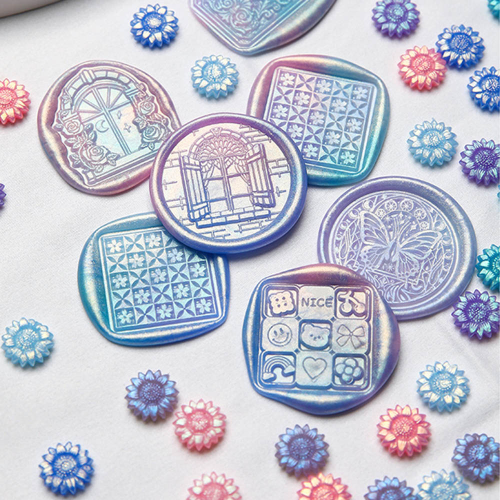 100 قطعة مختلط اللون بريق حالم - مراجعة Wax Seal Stamp Kit وسعره