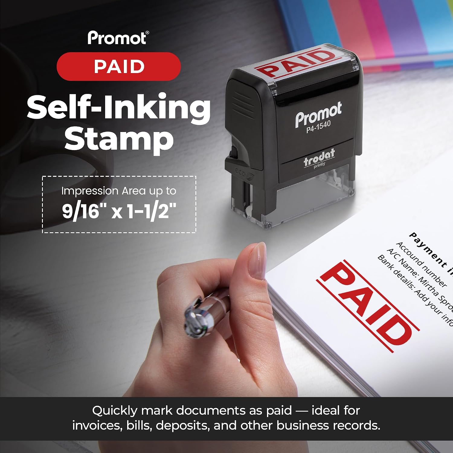ختم ذاتي التحبير قابل لإعادة ا - مراجعة Self Inking Stamp وسعره