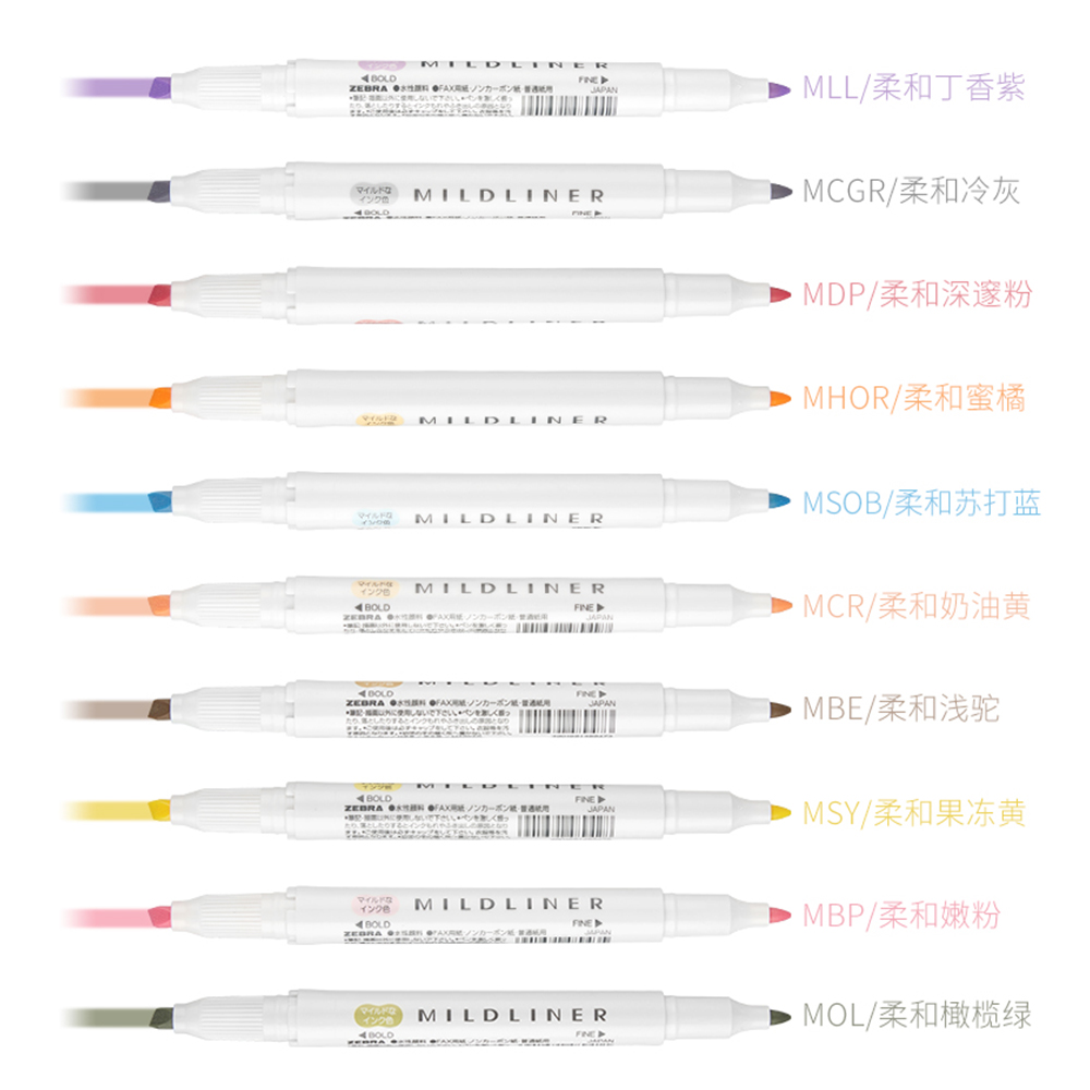 اليابان زيبرا فسفورية مجموعة أ - مراجعة Highlighter Set Pastel وسعره