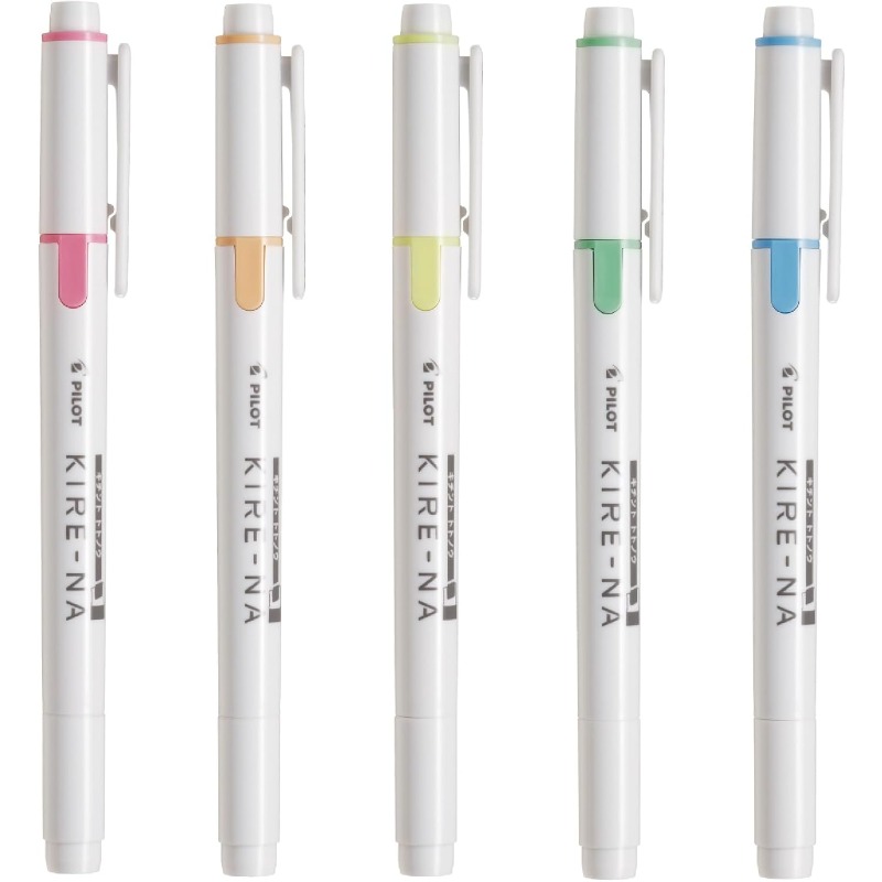 مجموعة أقلام تحديد PILOT KIRE- - مراجعة Highlighter Set Pastel وسعره