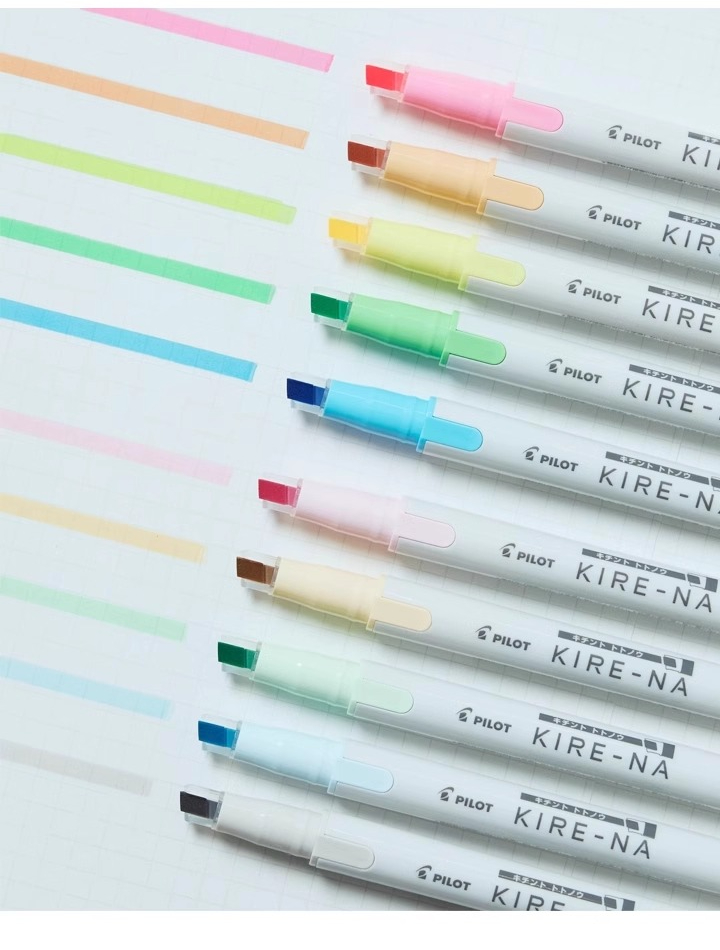 مجموعة أقلام تحديد PILOT KIRE- - مراجعة Highlighter Set Pastel وسعره