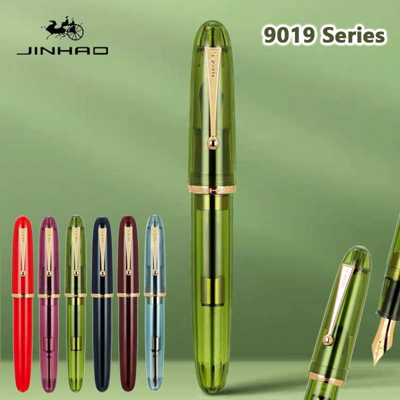 Jinhao 9019 قلم حبر شفاف فاخر  - مراجعة Office Stationery Supply Business وسعره