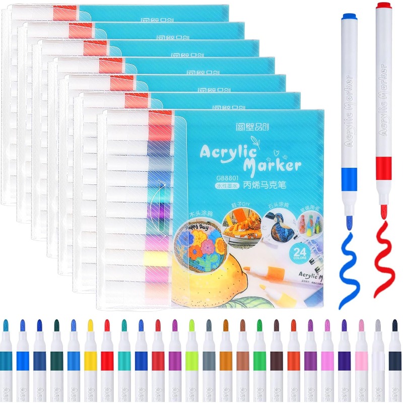 أقلام طلاء أكريليك بـ 12/24/36 - مراجعة Highlighter Set Pastel وسعره