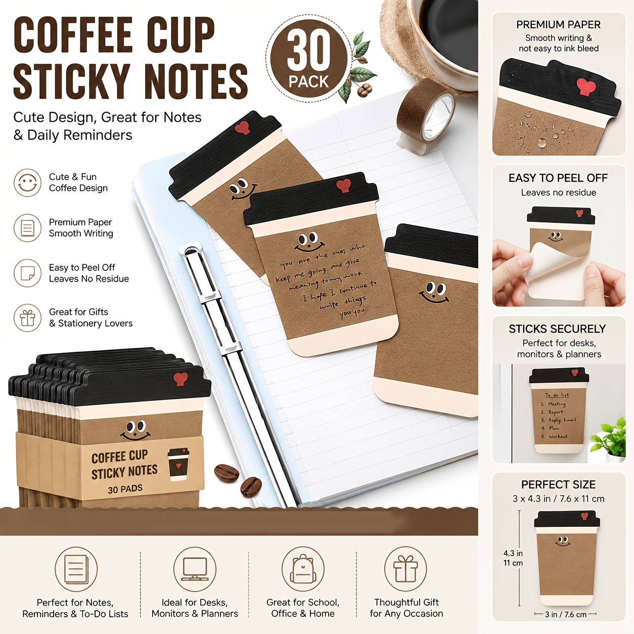 دفتر ملاحظات لاصق بتصميم كوب ق - مراجعة Graph Paper Pad وسعره