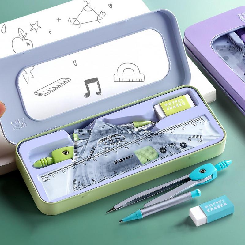 مجموعة المنقلة والبوصلة مجموعة - مراجعة Compass Geometry Set وسعره