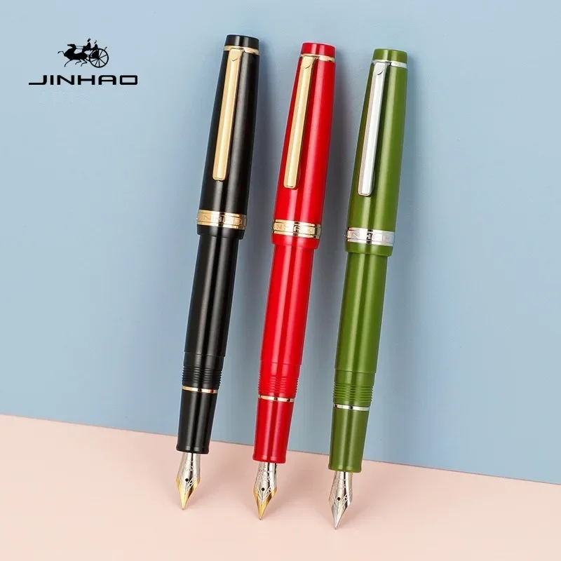Jinhao 82 قلم حبر مشبك ذهبي EF - مراجعة Stationery Supplies Business وسعره