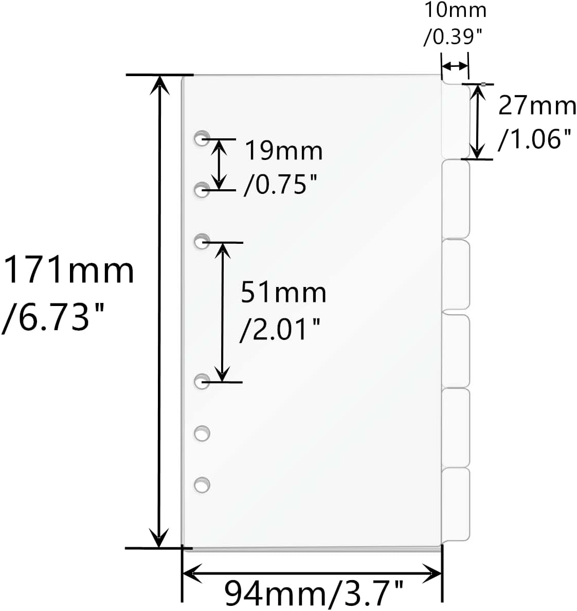 فواصل مجلدات A5/A6/A7، حشوات م - مراجعة Index Tab Divider وسعره