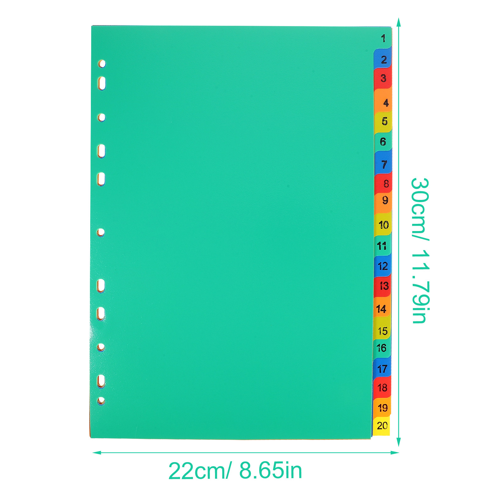 20 قطعة من فواصل الملفات الملو - مراجعة Index Tab Divider وسعره