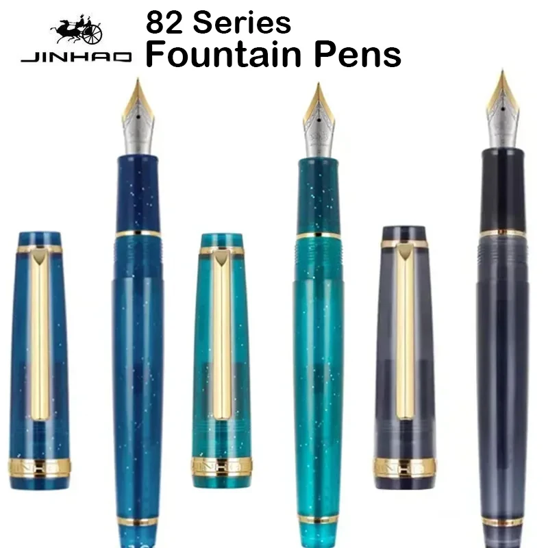 Jinhao 82 قلم حبر فاخر شفاف ال - مراجعة Office Stationery Supply Business وسعره