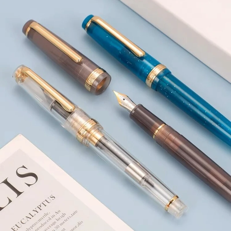 Jinhao 82 قلم حبر فاخر شفاف ال - مراجعة Office Stationery Supply Business وسعره