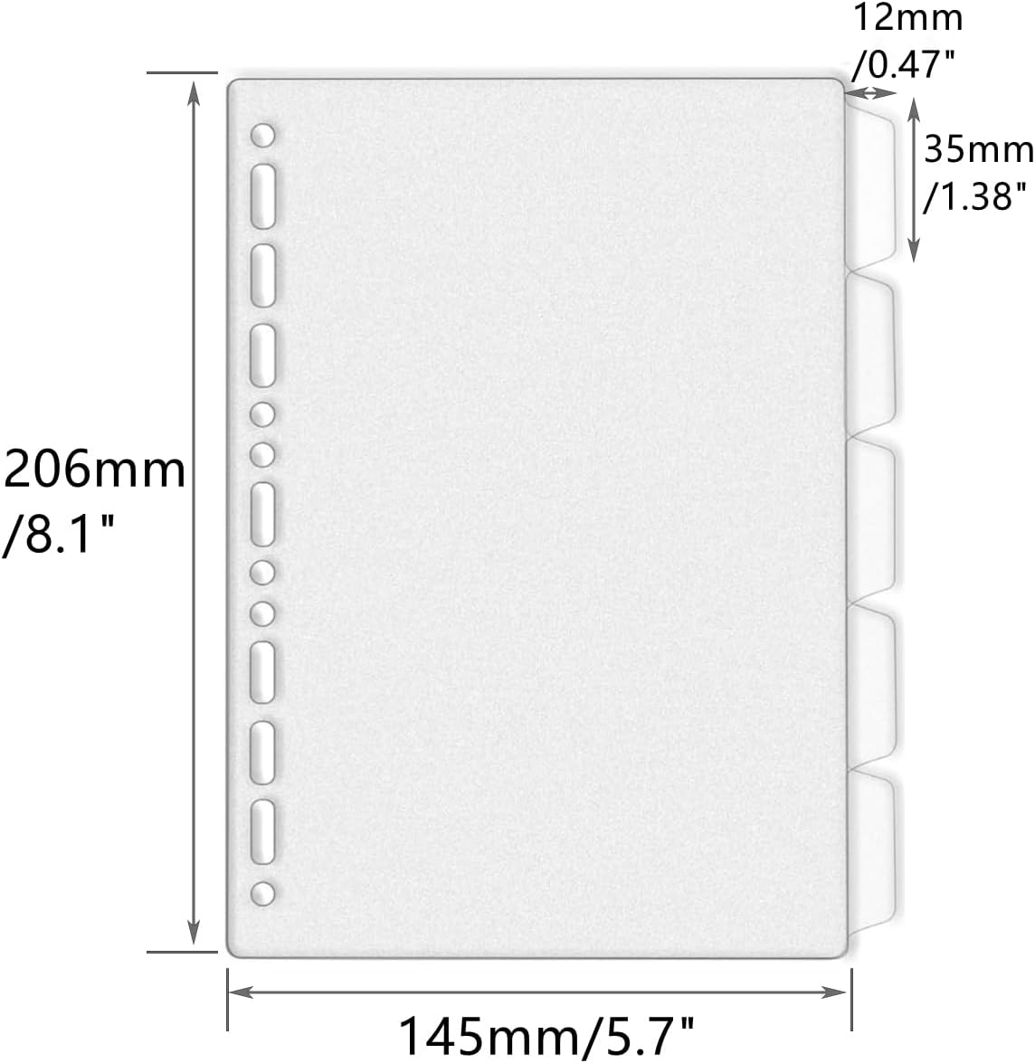 A4 A5 B5 فواصل الموثق Genera ث - مراجعة Index Tab Divider وسعره