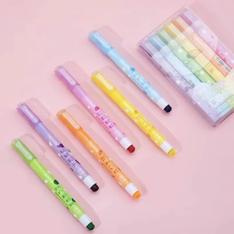 6 ألوان/مجموعة من أقلام تمييز  - مراجعة Highlighter Set Pastel وسعره