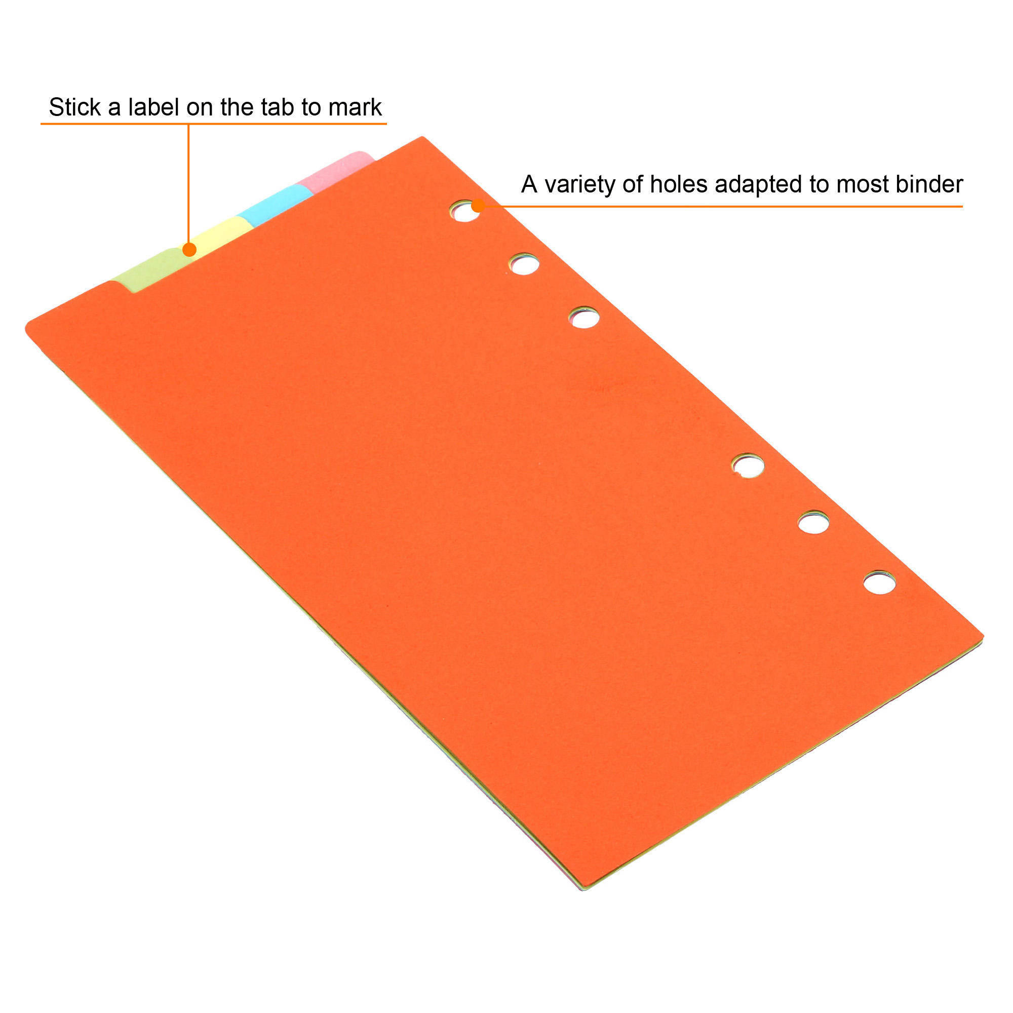 فواصل مؤشر الموثق لـ 6 حلقات ، - مراجعة Index Tab Divider وسعره
